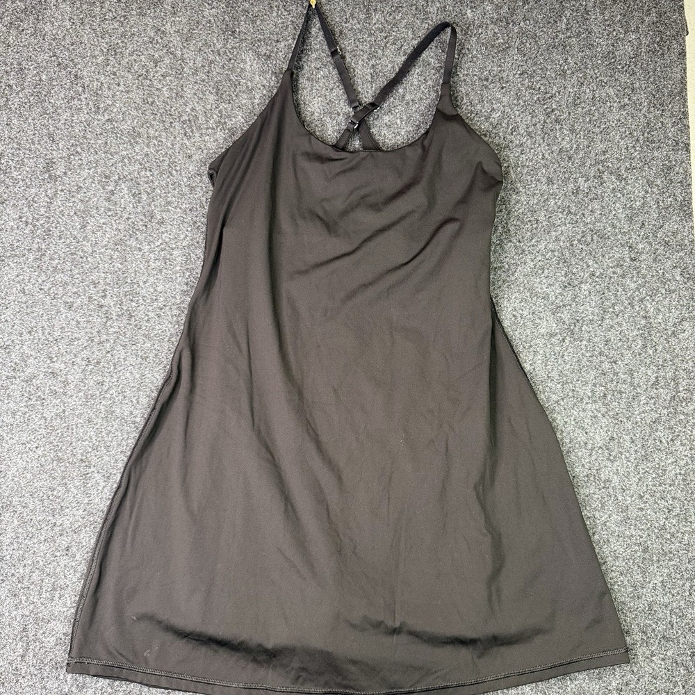 EWEDOOS Black Athletic Tennis Dress Built in Shorts /Bra Activewear Size S